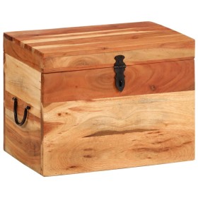 Caja de almacenaje madera maciza de acacia 39x28x31