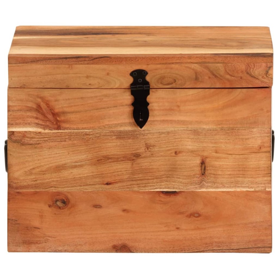 Caja de almacenaje madera maciza de acacia 39x28x31