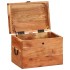 Caja de almacenaje madera maciza de acacia 39x28x31