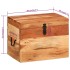 Caja de almacenaje madera maciza de acacia 39x28x31