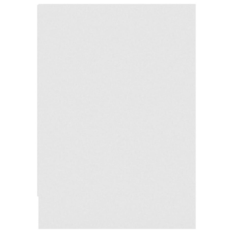 Mueble de TV madera contrachapada blanco brillo 146,5x35x50