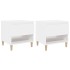 Mesitas de noche 2 uds madera contrachapada blanco 50x46x50