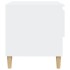 Mesitas de noche 2 uds madera contrachapada blanco 50x46x50