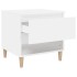 Mesitas de noche 2 uds madera contrachapada blanco 50x46x50