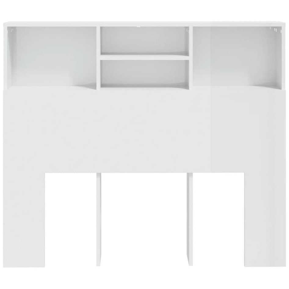 Mueble cabecero blanco brillante 120x19x103,5