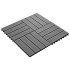 Baldosas porche relieve profundo WPC 30x30 cm 1 m² gris 11