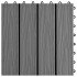 Baldosas porche relieve profundo WPC 30x30 cm 1 m² gris 11