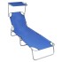 Tumbona plegable con toldo aluminio