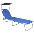 Tumbona plegable con toldo aluminio