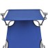 Tumbona plegable con toldo aluminio