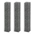 Cestas de muro de gaviones alambre galvanizado 25x25x150cm 3