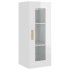 Armario de pared colgante blanco brillante 34,5x34x90