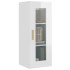 Armario de pared colgante blanco brillante 34,5x34x90