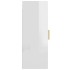 Armario de pared colgante blanco brillante 34,5x34x90