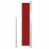 Toldo lateral retráctil para patio rojo 160x500