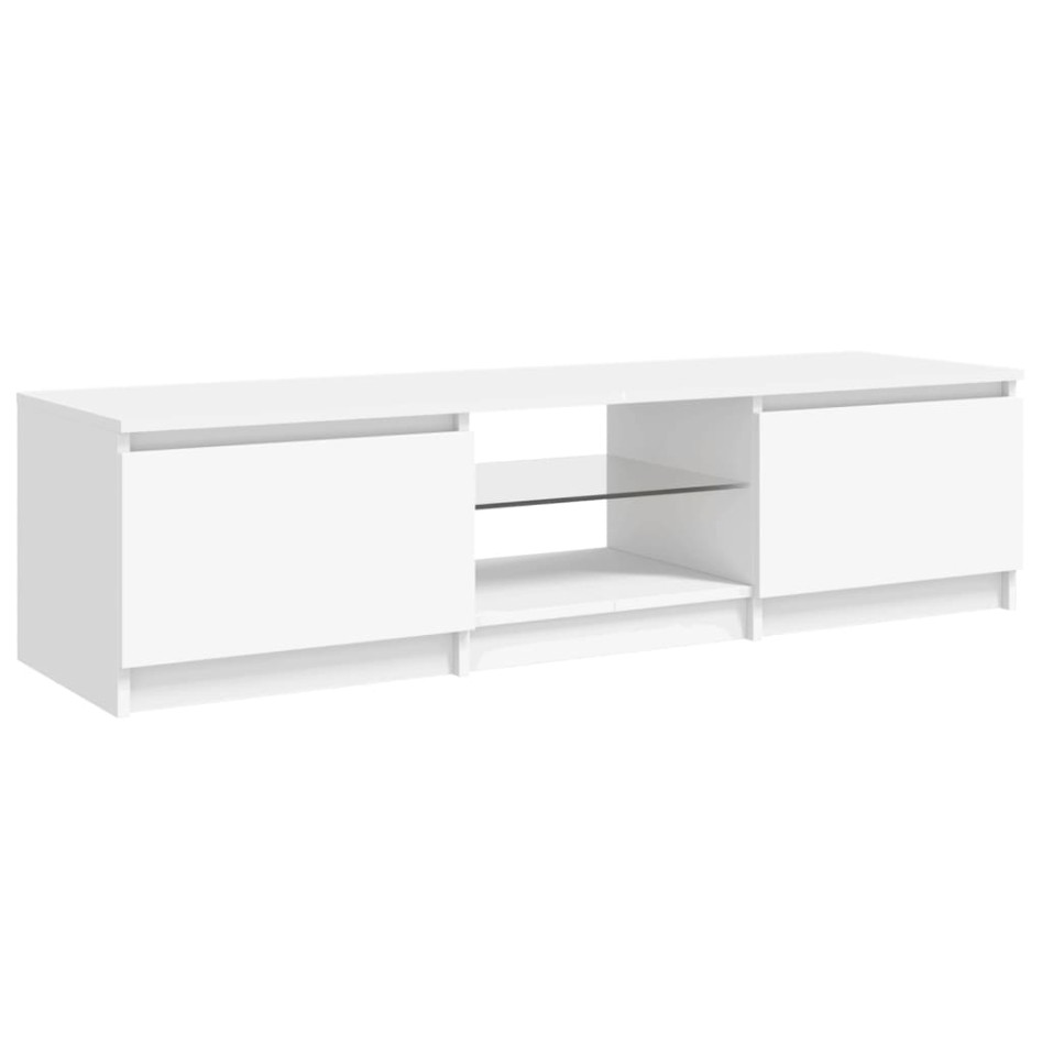 Mueble para TV con luces LED blanco 140x40x35,5