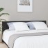Cabecero de cama madera contrachapada negro 200x1,5x80