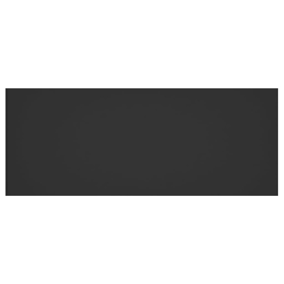 Cabecero de cama madera contrachapada negro 200x1,5x80