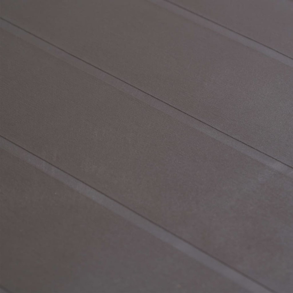 Mesa de jardín de plástico aspecto ratán marrón 79x79x72