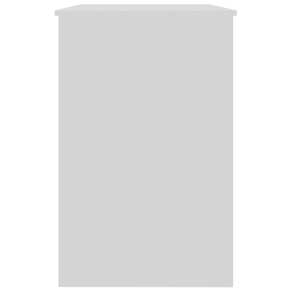 Escritorio de madera contrachapada blanco 100x50x76