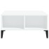Mesa de centro madera contrachapada blanca 60x60x30