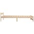 Estructura de cama sin colchón madera maciza de pino 100x200