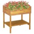 Jardinera elevada de madera maciza de acacia 78,5x58,5x78,5