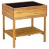 Jardinera elevada de madera maciza de acacia 78,5x58,5x78,5