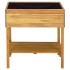 Jardinera elevada de madera maciza de acacia 78,5x58,5x78,5
