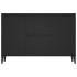 Aparador de madera contrachapada negro 104x35x70