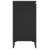 Aparador de madera contrachapada negro 104x35x70