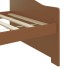 Sofá cama de 3 plazas sin colchón marrón miel 90x200