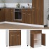 Armario bajo de cocina madera ingeniería marrón