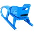 Trineo con asiento polipropileno azul 102,5x40x23