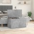 Baúl almacenaje madera contrachapada gris hormigón 84x42x46