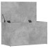 Baúl almacenaje madera contrachapada gris hormigón 84x42x46