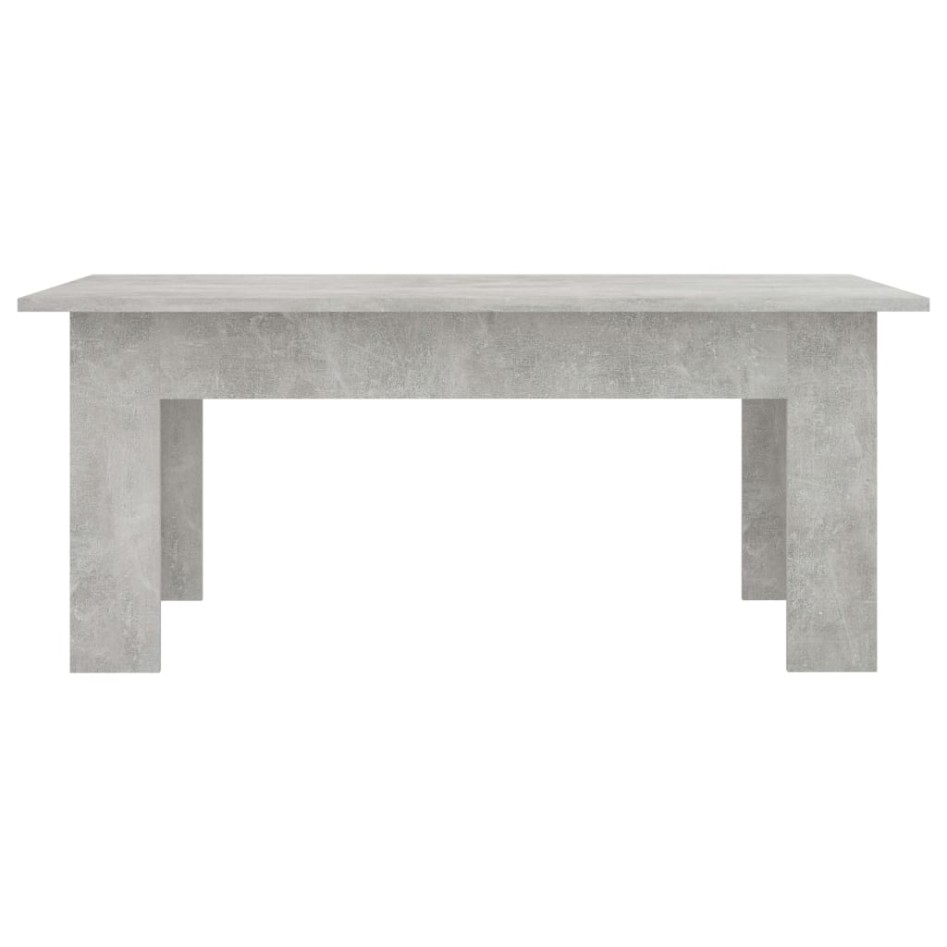 Mesa de centro madera contrachapada gris hormigón 100x60x42