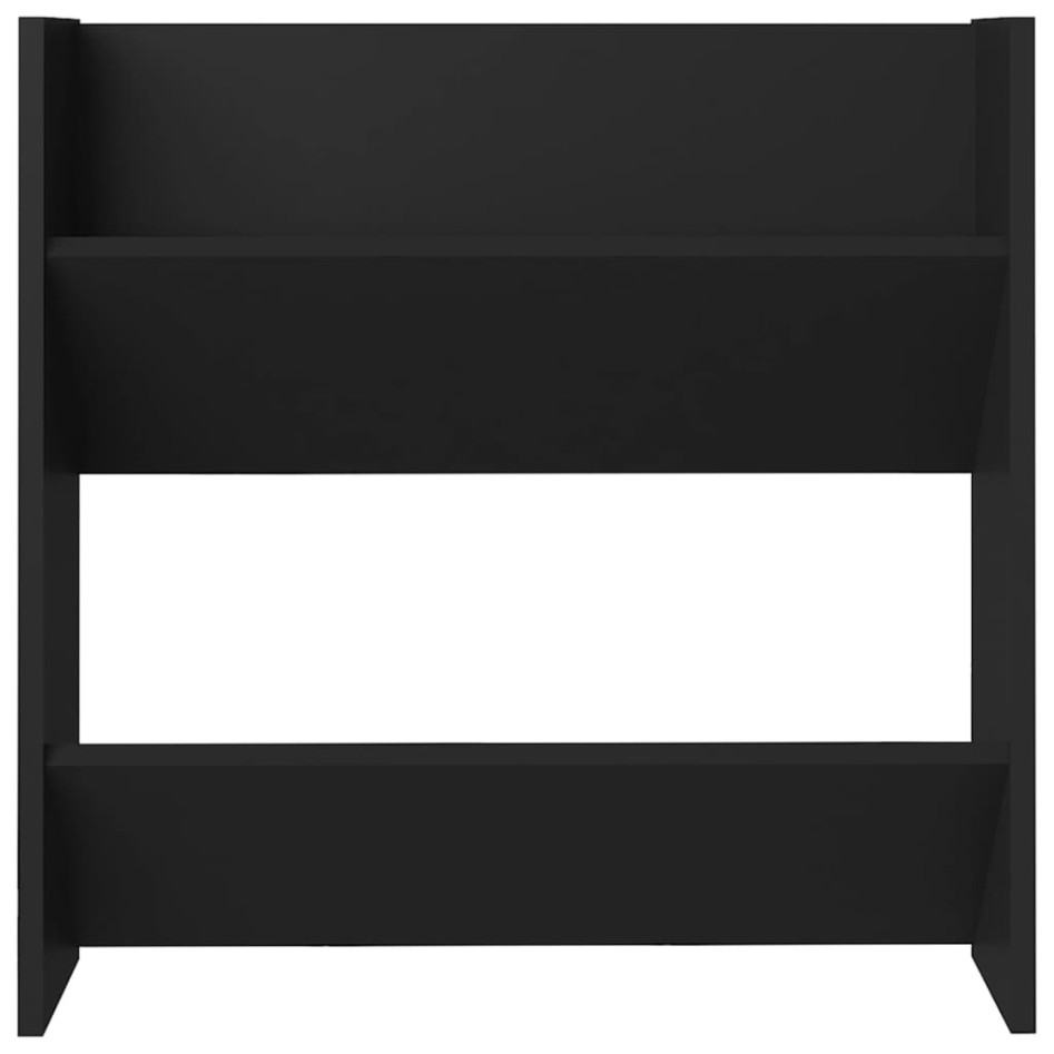 Zapateros de pared 4 uds madera contrachapada negro 60x18x60