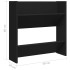 Zapateros de pared 4 uds madera contrachapada negro 60x18x60