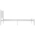 Estructura de cama sin colchón metal blanco 90x200