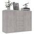 Aparador de madera contrachapada gris hormigón 60x30x70