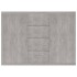 Aparador de madera contrachapada gris hormigón 60x30x70