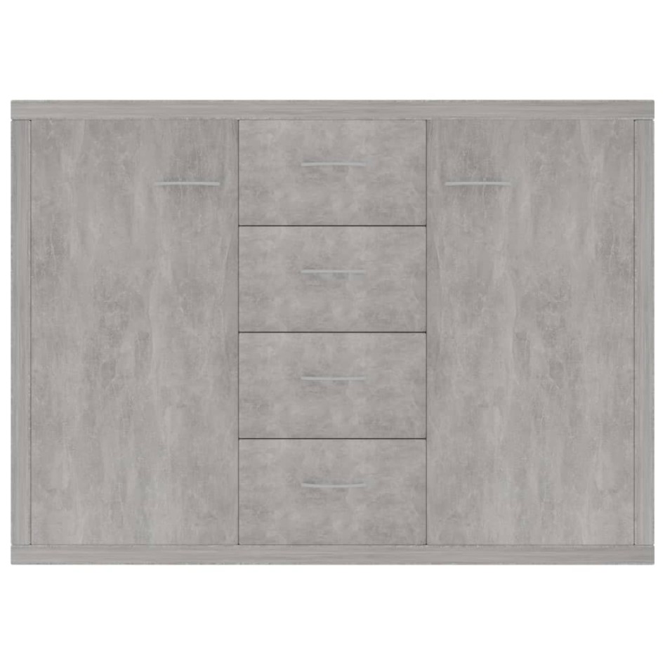 Aparador de madera contrachapada gris hormigón 60x30x70