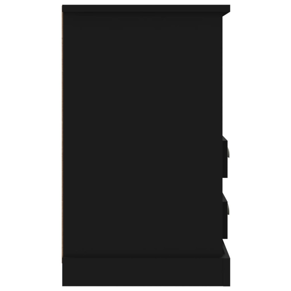 Mesitas de noche 2 unidades negro 43x36x60