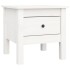 Mesa auxiliar 2 uds de madera maciza de pino blanco 40x40x39