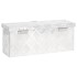 Caja de almacenaje de aluminio plateado 50x15x20,5