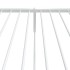 Estructura cama sin colchón con estribo metal blanco 90x200