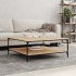 Mesa de centro madera de ingeniería roble Sonoma 100x100x40