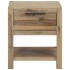 Mesita de noche con cajón madera acacia maciza 40x30x48