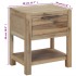 Mesita de noche con cajón madera acacia maciza 40x30x48
